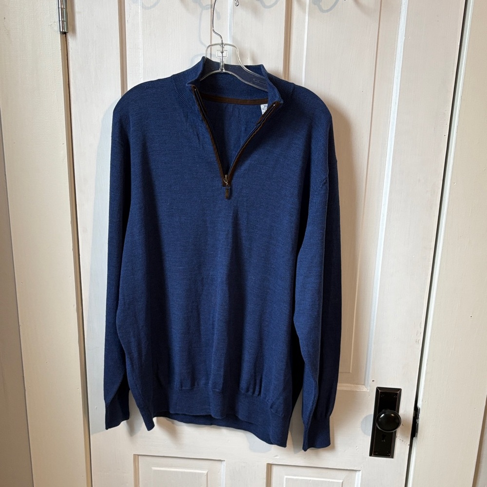 Byford London 100%‎ Merino Wool Zip up Sweater